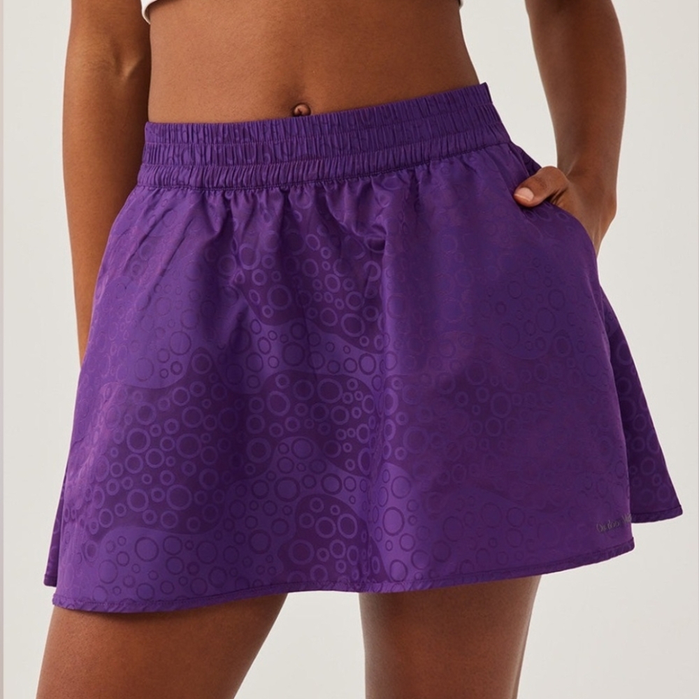 Outdoor Voices GeoShine Purple Mini Skort